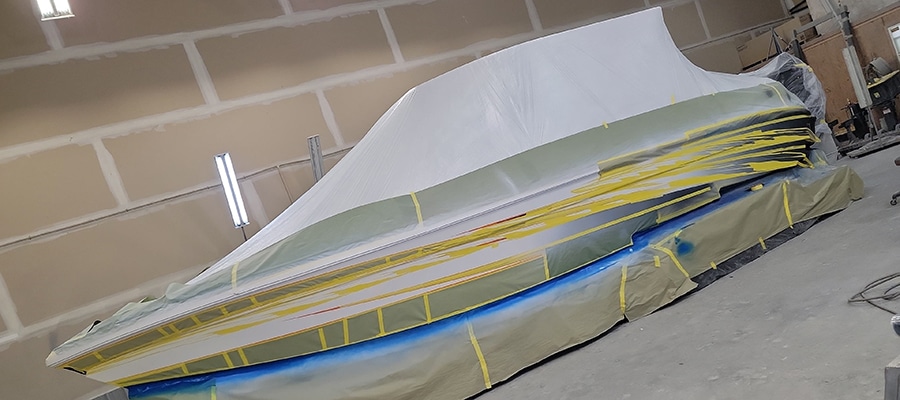 Sneak Peek—Stephen Miles Design Painting 32 GSX Center Console
